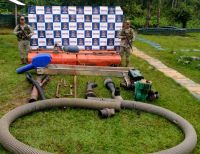 La Armada Nacional incauta material que sería utilizado para minería ilegal en Cauca y Nariño