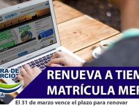 Renueva a tiempo tu Matrícula Mercantil 2017