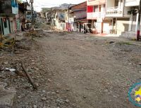 Obra de la calle 5ta en el tramo de la curva a la entrada del barrio el firme no se ha paralizado: Secretario de Infraestructura Vial