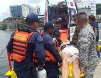 La Armada de Colombia evacuó menor de edad con complicaciones médicas en La Bocana
