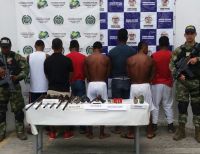 Fueron capturados siete presuntos delincuentes de un grupo delictivo organizado en Tumaco