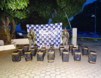 Tropas de la Armada Nacional hallaron enterrada cerca de media tonelada de cocaína en Tumaco