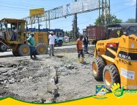 Secretaría de Infraestructura apoya adecuación de la entrada a La Palera