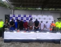 Capturados ocho delincuentes con armamento de un gao residual que delinque en Nariño