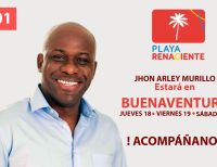Candidato a la Cámara Jhon Arley Murillo continúa segundo día de campaña en Buenaventura