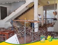 Avanzan a buen ritmo las obras de remodelación en la Casa de la Cultura Margarita Hurtado