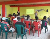 La Dimar participó en taller sobre avistamiento de ballenas realizado en el corregimiento de Juanchaco
