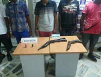 En operaciones coordinadas entre la Policía y la Armada Nacional fueron capturadas 5 personas con armas ilegales