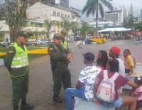 Unidades policiales estuvieron socializando el artículo 140 del Código Nacional de Policía