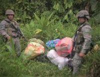 La Armada Nacional incautó 758 kilos de marihuana en la vereda San Joaquín en Buenaventura