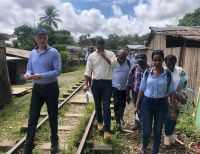 Expertos del BID y del Plan Todos Somos Pazcífico recorrieron obra de tanques en Loma Alta y recorrieron ruta de tubería de 27 pulgadas