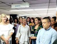 La Gobernadora del Valle fue la primera en subirse a los dos nuevos ascensores del Palacio San Francisco