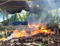 Destruyen laboratorio para el procesamiento de alcaloides en el pacífico caucano
