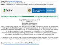Alerta por una nueva versión de correo electrónico fraudulento a nombre de la DIAN
