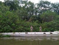 La Armada de Colombia incautó un semisumergible en Bajo Baudó, Chocó