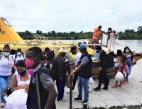 La Alcaldía Distrital de Buenaventura facilitó el retorno de 16 familias de la comunidad de Chachajo a su lugar de origen