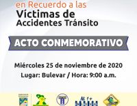 La Alcaldía Distrital de Buenaventura conmemorará el 25 de noviembre el día internacional de las víctimas de accidentes de tránsito