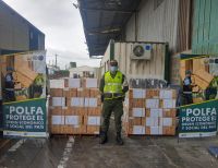 La POLFA realizó de forma cautelar la aprehensión de un contenedor con electrodomésticos