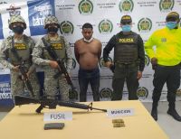 Enviado a la cárcel extranjero que había sido capturado con un fusil y municiones en Buenaventura