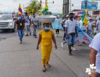 Personal operativo de la Secretaría de Tránsito brindó apoyo en la movilidad y seguridad las protestas del 27 y 28 de abril en Buenaventura