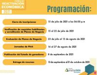 Hasta el 15 de julio se amplía el plazo de inscripción a la convocatoria del fondo de reactivación económica Valle INN Municipios 2021