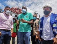 El Alcalde Distrital de Buenaventura se comprometió con la remodelación de la cancha del barrio El Bosque