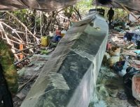 Hallan semisumergible al interior de un astillero artesanal en la costa pacífica caucana