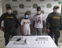 Fueron privados de la libertad dos hombres señalados de portar de manera ilegal, armas y municiones de las Fuerzas Armadas
