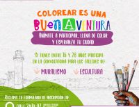 Abiertas inscripciones para participar del programa de formación en muralismo y escultura “Colorear es una BuenAventura”