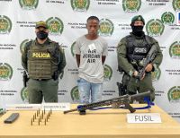 Fue privado de la libertad una persona que presuntamente portaba un fusil de uso privativo de las Fuerzas Militares