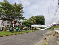 Publicidad política exterior instalada sin autorización es retirada por la Dirección Técnica Ambiental de l Alcaldía Distrital de Buenaventura