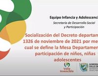 Con 29 niños, niñas y adolescentes se realiza la primera Mesa Departamental de Participación de Niños, Niñas y Adolescentes
