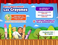 Comfenalco Valle Delagente te invita a disfrutar en familia  de la  obra de teatro infantil “Los Crayones”