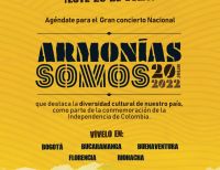 Llega el Gran Concierto Nacional 20 de julio: “Armonías Somos”