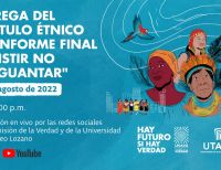 Comisión de la Verdad presentará al país el volumen étnico ‘Resistir no es aguantar’