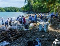 Se realizó con éxito una jornada de limpieza de la playa San Pedro con Asogesampa y Cempre