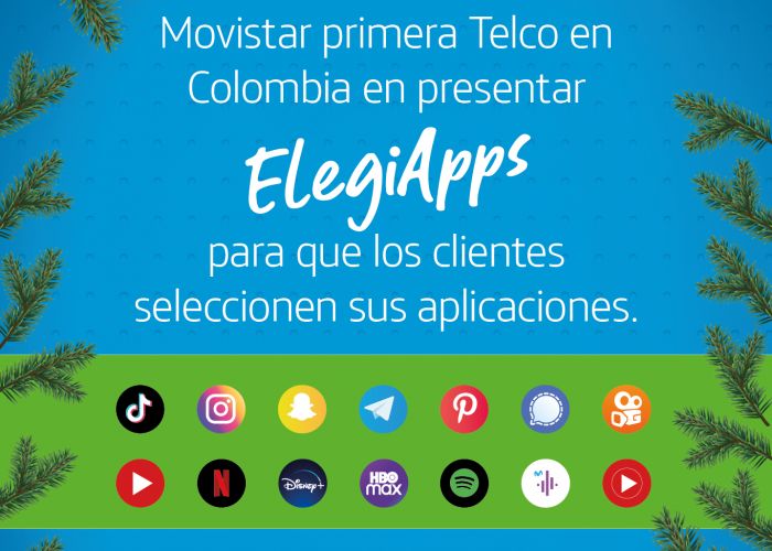 Movistar, primera Telco en Colombia en presentar “ElegiApps” para que los clientes seleccionen sus aplicaciones