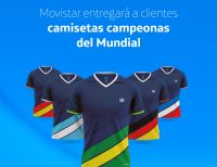 Movistar entregará a clientes camisetas campeonas del Mundial