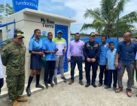 En articulación de esfuerzos entre la Fundación EPM y la Armada de Colombia, más de 1.300 personas de la comunidad de la IE Francisco Pizarro, Chocó, cumplieron su sueño de tener agua potable