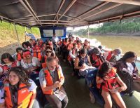 Barco escuela de la CVC recibió a estudiantes de la Universidad de Columbia