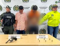 Fueron asegurados dos presuntos miembros de Los Shotas señalados de porte ilegal de armas de fuego