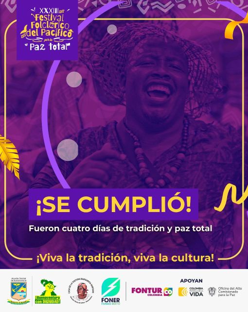 Se realizó con éxito el Festival Folclórico del Pacífico en Buenaventura después de siete años