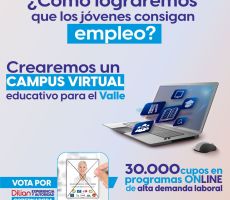 “Crearé un Campus Virtual para que nuestros jóvenes se formen para el trabajo”: Dilian Francisca Toro