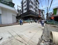 Obras de la calle segunda en el Centro de Buenaventura avanzan, pero tiene algunos detalles para ser ajustados