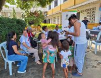 Se realizó jornada de atención a la población de Santa Rosa de Guayacán que está desplazada en el municipio de Dagua