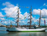 El buque insignia ARC Gloria arribó nuevamente a Buenaventura