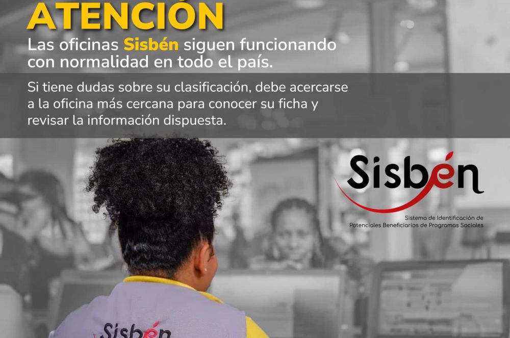 Más de dos millones de personas fueron reclasificadas en el Sisbén
