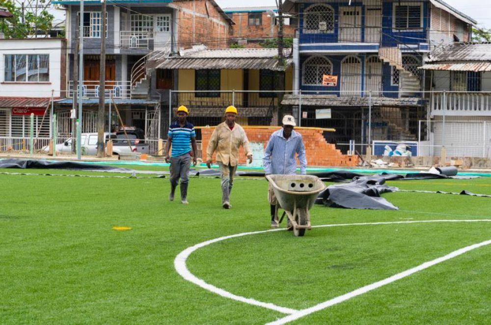 Los escenarios deportivos de los barrios Bolívar y Bosque Municipal se estarían poniendo al servicio de la comunidad bonaverense en diciembre de 2023