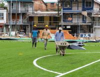 Los escenarios deportivos de los barrios Bolívar y Bosque Municipal se estarían poniendo al servicio de la comunidad bonaverense en diciembre de 2023