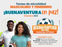 A inscribirse sin costo en el Torneo "Buenaventura en Paz: unidos por el fútbol"